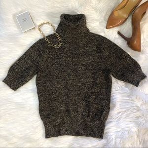 Lauren Ralph Lauren Short Sleeve Turtleneck Sweater